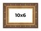Photo Size Museum Gold Picture Frame - UV Acrylic, Foam Board Backing, Hanging Hardware
